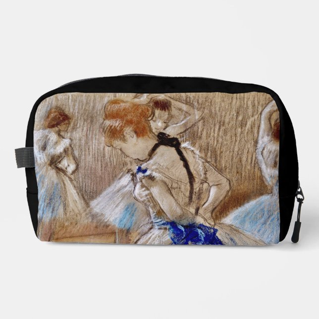 Degas Tänzerin mit blauem Band Waschbeutel (Vorderseite)