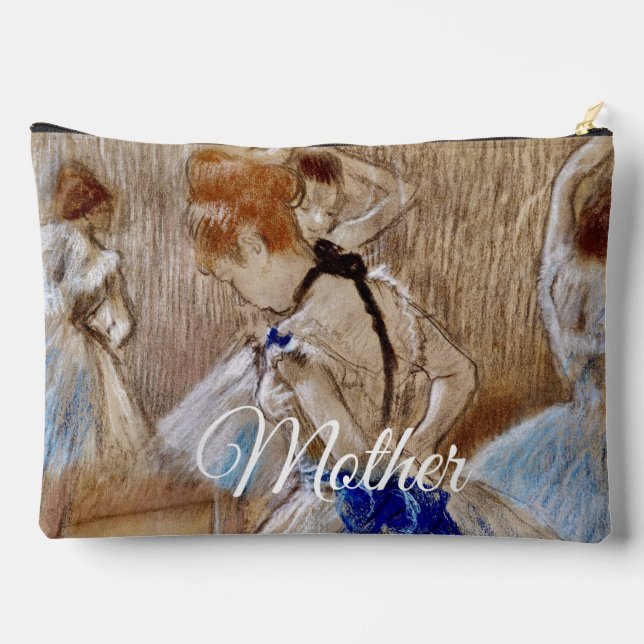 Degas Tänzerin mit blauem Band  Zubehörtasche (Rückseite)