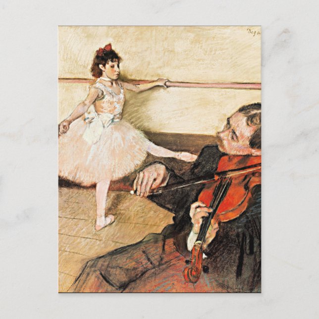 Degas - The Dance Lesson, berühmtes Bild Postcard Postkarte (Vorderseite)