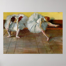 Degas Two Ballet Dancers Poster