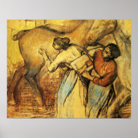 Degas - Zwei Waschküchen und ein Pferd 1902