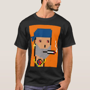 Degen Smokers Club 503 Nft Generative Pixel Ravenc T-Shirt