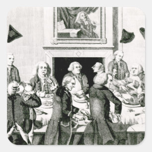 Degustation, 1780 quadratischer aufkleber