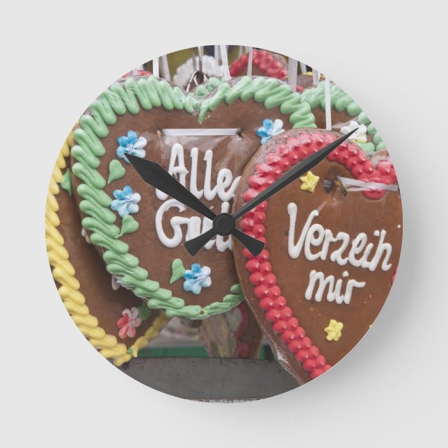 Degustationsgebäck Runde Wanduhr (Vorderseite)