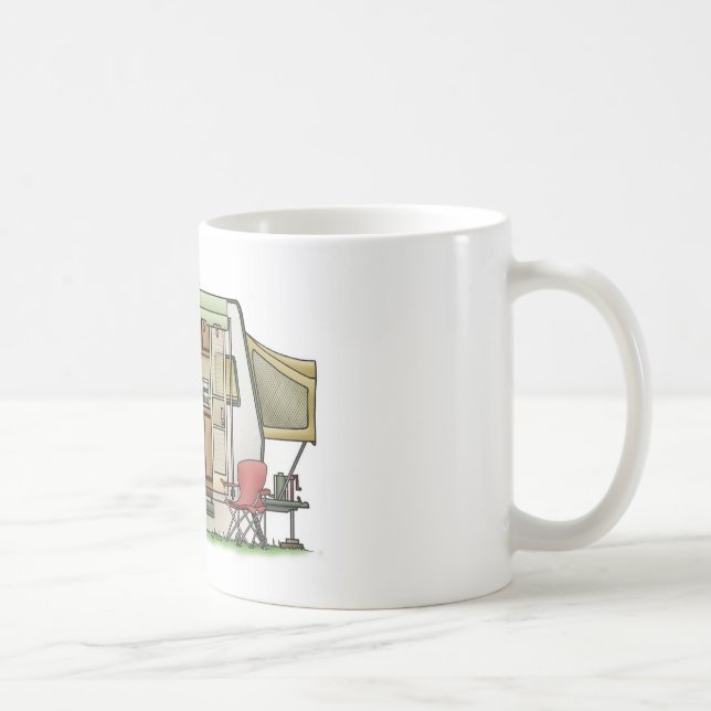 Dehnbarer Hybred Anhänger-Camper Kaffeetasse (Rechts)