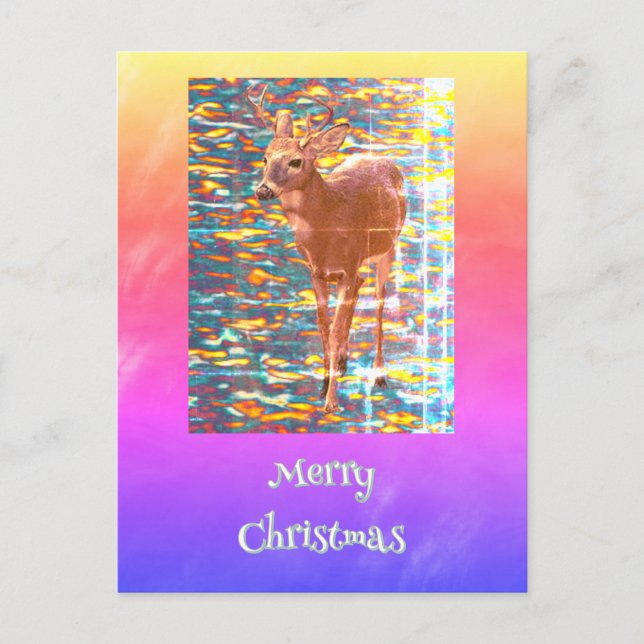 Dei Christmas Postcard Postkarte (Vorderseite)