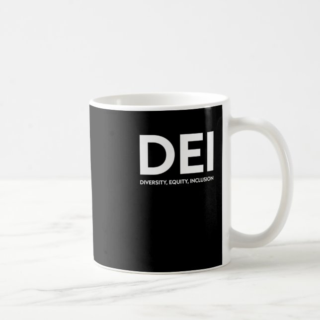 Dei-Diversity-Equity-Aufkleber Kaffeetasse (Rechts)