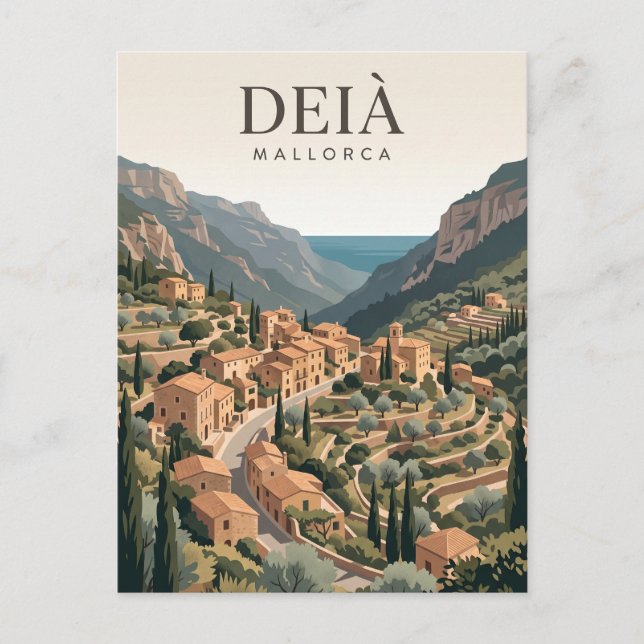 Deià Spanien Postkarte (Vorderseite)