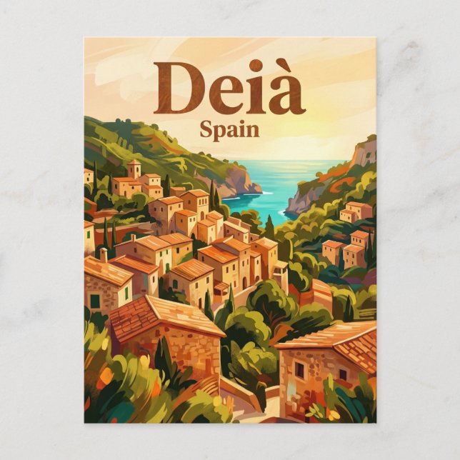 Deià Spanien Postkarte (Vorderseite)