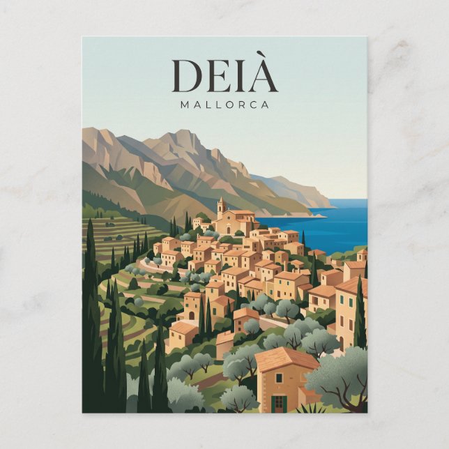 Deià Spanien Postkarte (Vorderseite)