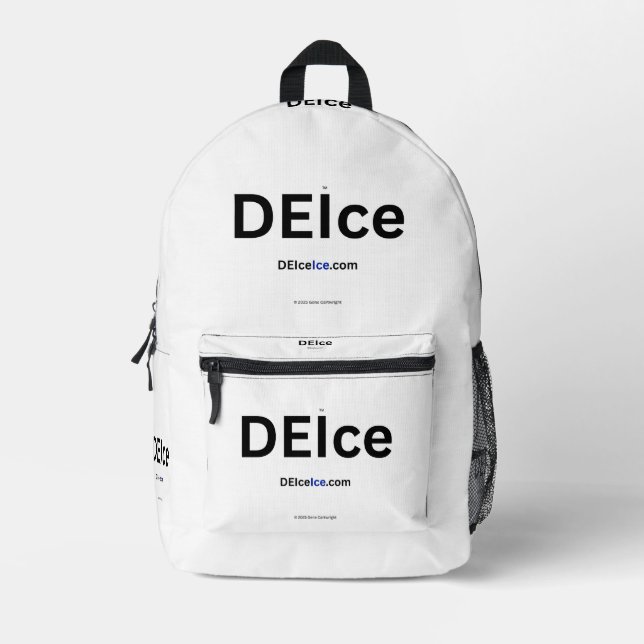 DEIce Bedruckter Rucksack (Vorderseite)