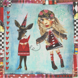 Deidre und ihre Doe Art Stickers - mehrere Größen Aufkleber