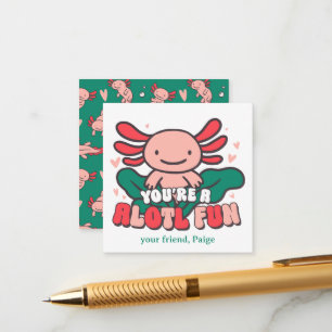 Dein Alotl-Spaß Axolotl Valentinstag Begleitkarte