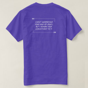 Dein Art Verrücktes Lila T-Shirt