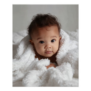 Dein Babyfoto personalisiert Poster