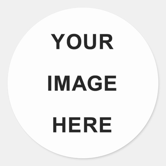 Dein Bild hier Runder Aufkleber (Vorderseite)
