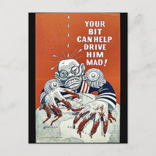 Dein Bit kann ihm helfen, ihn Mad zu fahren! Postkarte