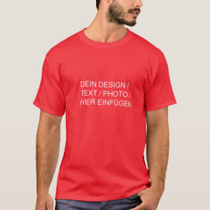 DEIN DESIGN / FOTO / TEXT / LOGO Herren rot T-Shirt