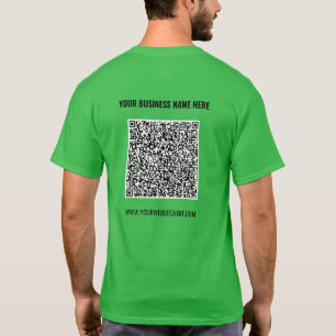 Dein Design QR-Code T-Shirt Beispiel Benutzerdefin