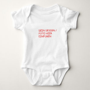 DEIN DESIGN/TEXT/FOTO Baby Strampler Babybodies