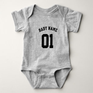 DEIN DESIGN/TEXT/FOTO Babybodies Football Jersey  Baby Strampler