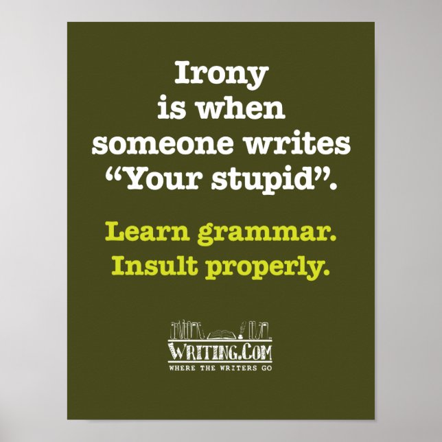 "Dein Dummkopf" Poster (Vorne)