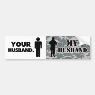 Dein Ehemann meine militärische Ehefrau Autoaufkleber