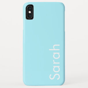 Dein eigener Name oder Wort Sanftes Himmelblau Case-Mate iPhone Hülle