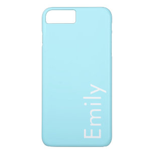 Dein eigener Name oder Wort Sanftes Himmelblau Case-Mate iPhone Hülle