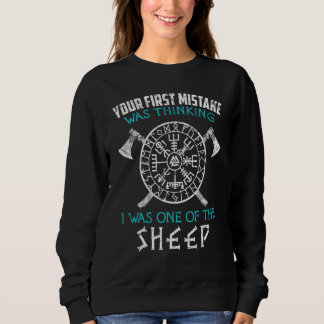 Dein erster Fehler Wikinger Altnordisch Sweatshirt