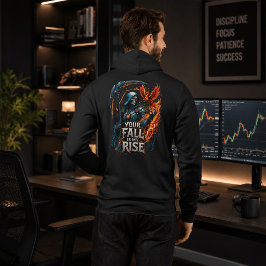 Dein Fall ist mein Aufstieg Reaper Trading Motivat Hoodie