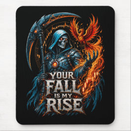 Dein Fall ist mein Aufstieg Reaper Trading Motivat Mousepad