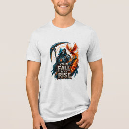 Dein Fall ist mein Aufstieg Reaper Trading Motivat Tri-Blend Shirt