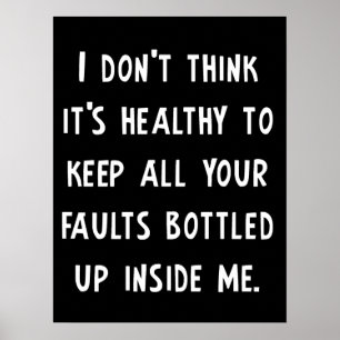 Dein Faults Funny Poster