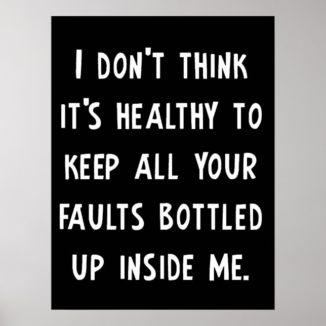 Dein Faults Funny Poster (Vorne)