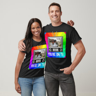 DEIN FOTO HIER Du bist im Fernsehen T-Shirt