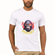 Dein Foto hier-Mood Art-Affengrafik-T-Shirt