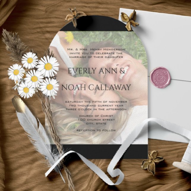 Dein Foto Hochzeit Heute heirate ich meinen besten Einladung (Von Creator hochgeladen)