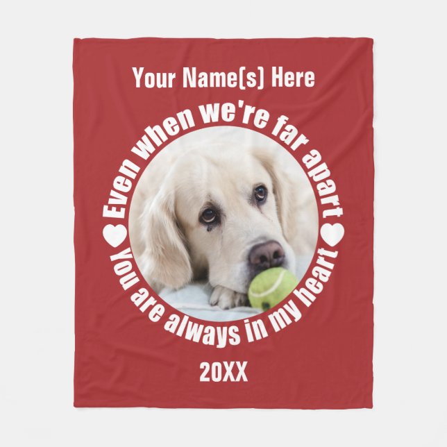 DEIN FOTO Weit weg von Liebe Vlies Decke (Vorderseite)