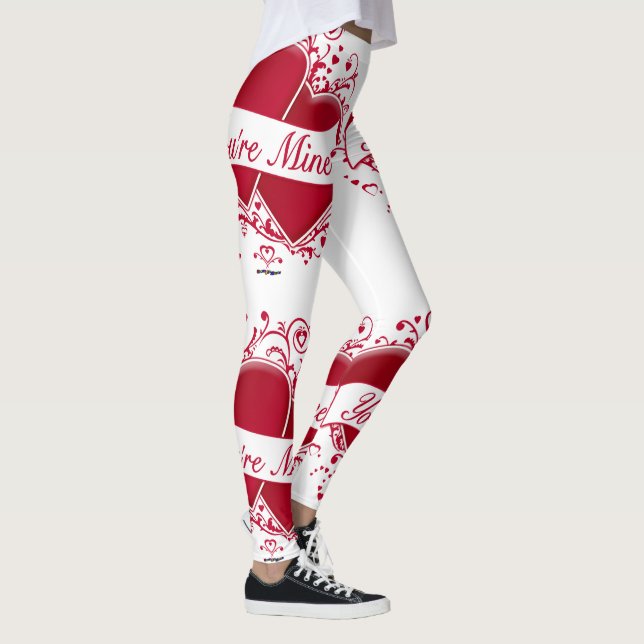 Dein geiles rotes Herz Leggings (Rechts)