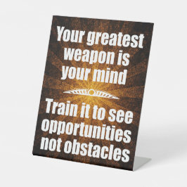 Dein Geist ist deine Bestste Waffe Sockelschild