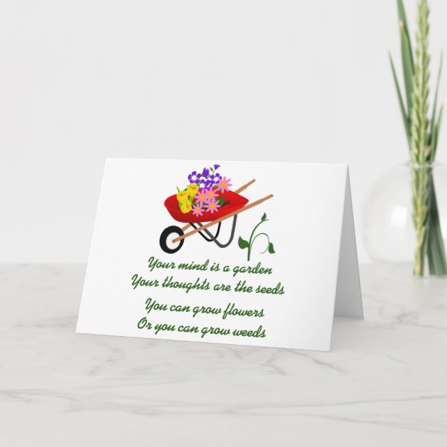 Dein Geist ist ein Garten Karte (Vorderseite)