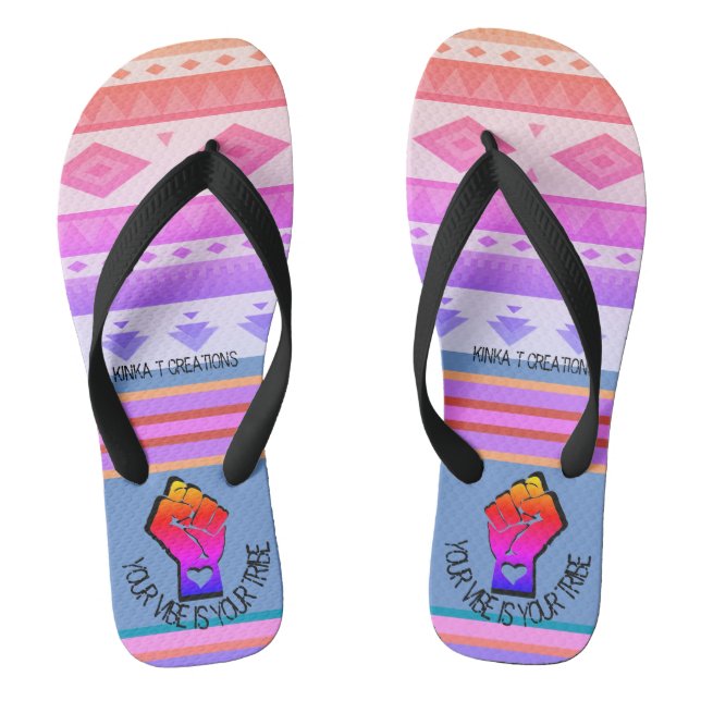 Dein Gesicht ist dein Stamm - Dusk Dancer Flip Flo Flip Flops (Fußbett)