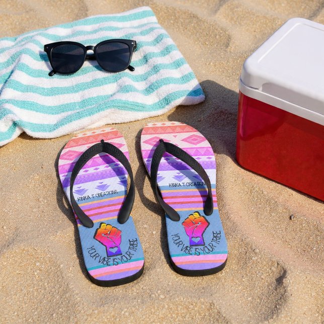 Dein Gesicht ist dein Stamm - Dusk Dancer Flip Flo Flops (Von Creator hochgeladen)