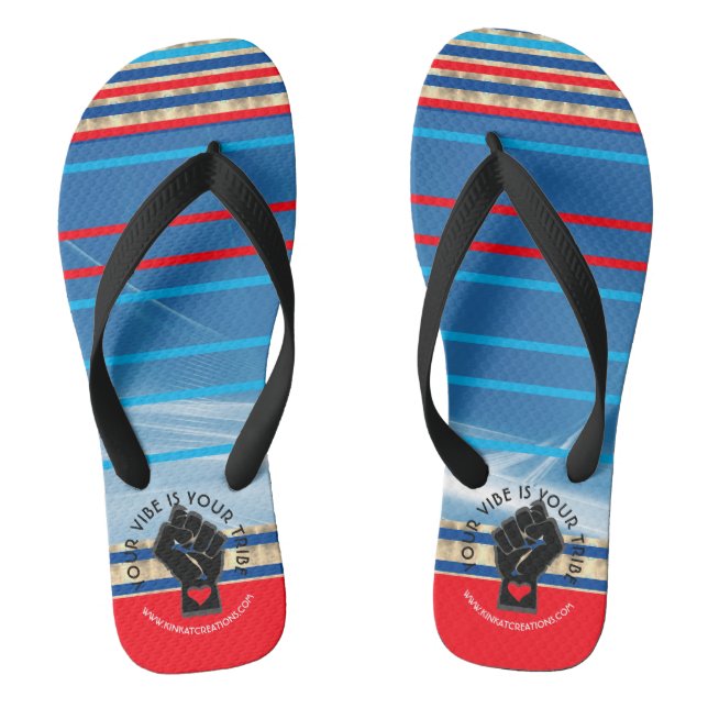 Dein Gesicht ist dein Stamm - Wave Rider Youngbloo Flip Flops (Fußbett)