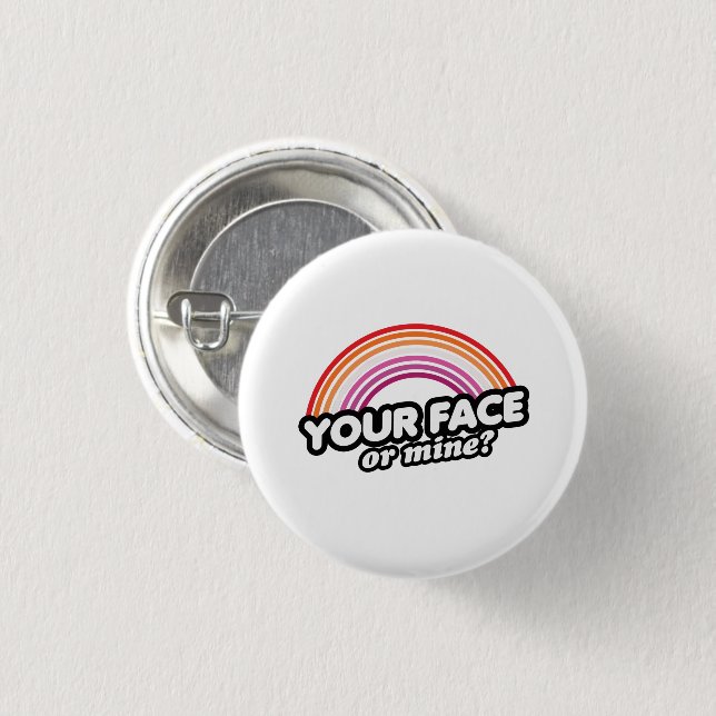 Dein Gesicht oder Meins Button (Vorne & Hinten)