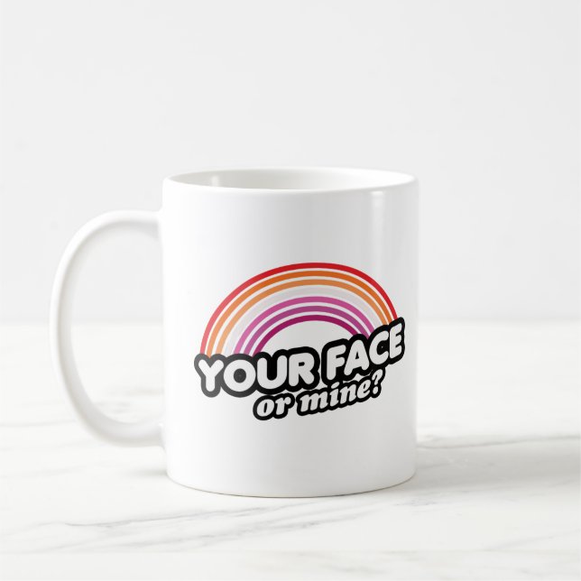 Dein Gesicht oder Meins Kaffeetasse (Links)