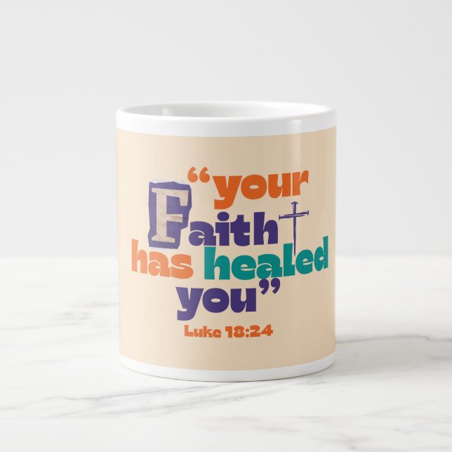 Dein Glaube hat dich geheilt - Tasse (Vorderseite)