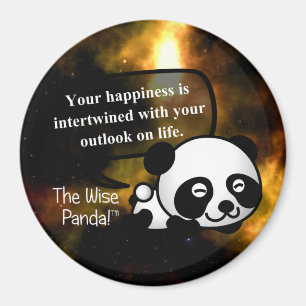 Dein Glück hängt von deiner Lebensaussicht ab Magnet