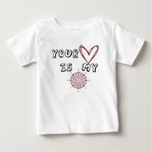 Dein Herz ist mein Kompass Baby T-shirt